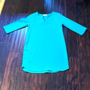 Everly/ Anthropologie sack dress teal small